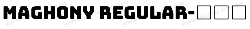 Maghony Regular字体转换